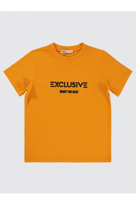 Boys T-Shirt 10-13 Years Old Light Orange - Package