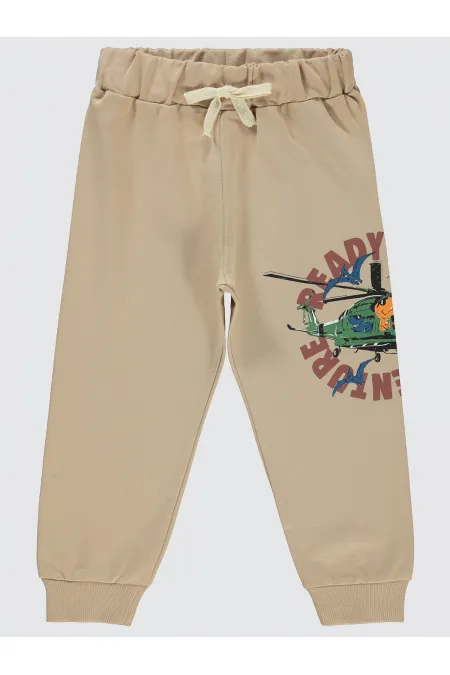 Bas de survêtement garçon 2-5 ans, couleur pierre - Lot