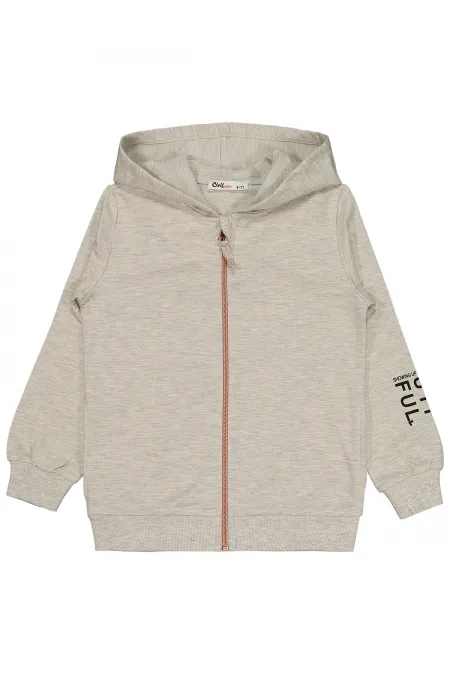 Gilet fille 6-9 ans écru Melanj - Emballage