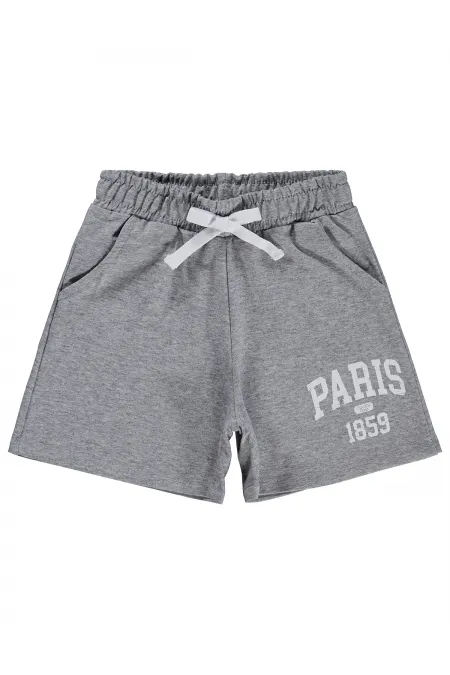 Shorts pour filles, 2-5 ans, gris chiné - Lot