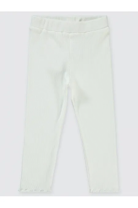 Collants pour filles de 2 à 5 ans, écru - Paquet