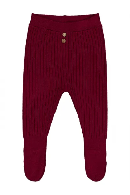 Baby Tracksuit Bottoms 0-24 Months Claret Red - Pack