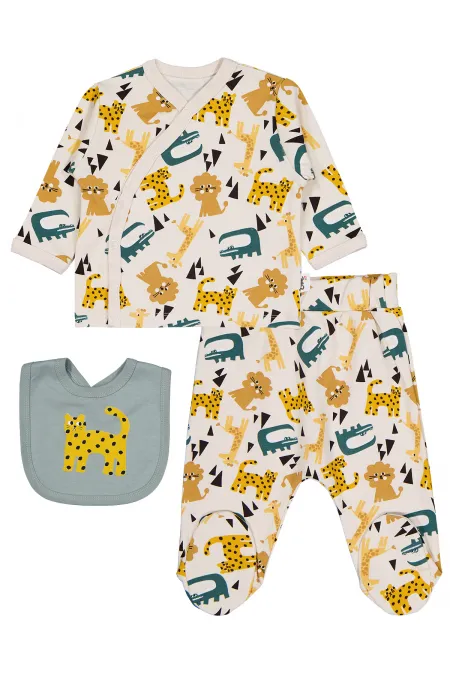 Baby Bodysuit Sets 0-24 Months Stone Color - Package