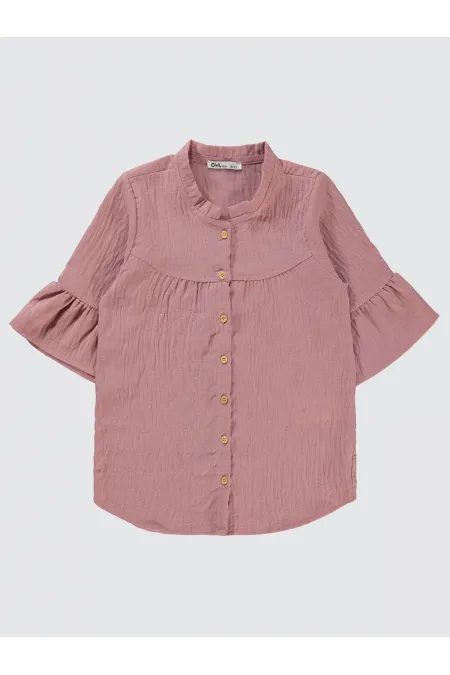 Kız Çocuk Gömlek 10-13 Yaş Pudra - Paket