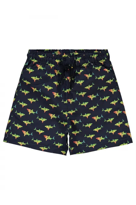 Erkek Çocuk Deniz Şort 10-13 Yaş Lacivert - Paket