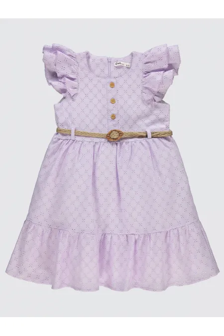 Girl's Vest and Dress 6-9 Years Lilac - Package