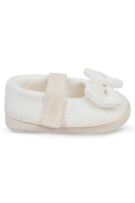 Chaussons bébé pointure 18-21, blanc cassé - Emballage