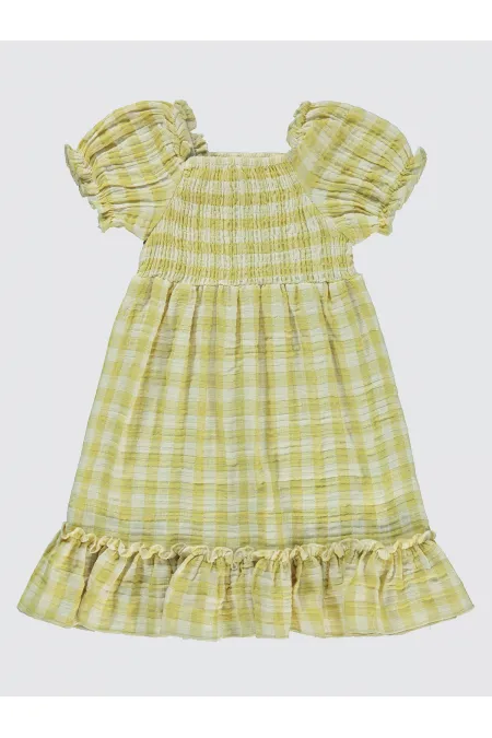 Ensemble gilet et robe jaune pour fille (6-9 ans) - Emballage