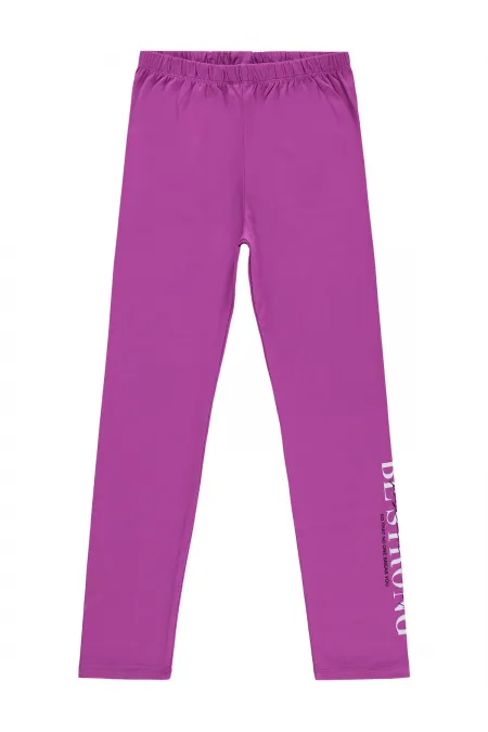 Leggings pour filles Km 10-13 ans Hyper Purple - Lot