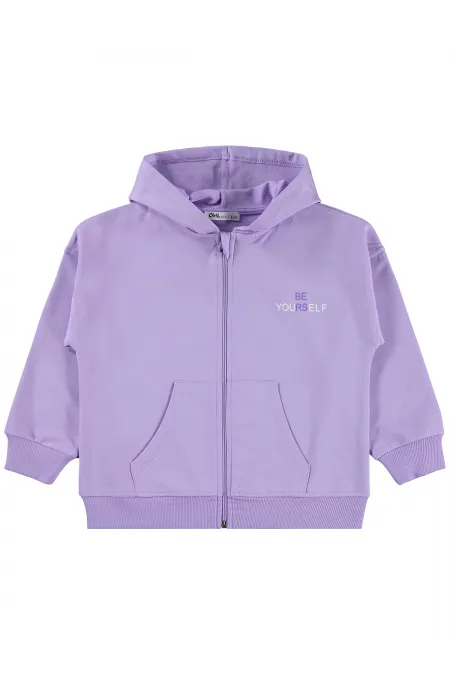 Gilet pour fille, 6-9 ans, lilas foncé - Lot