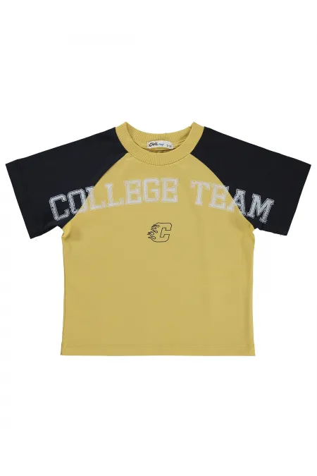 Lot de T-shirts pour garçons, 2-5 ans, jaunes