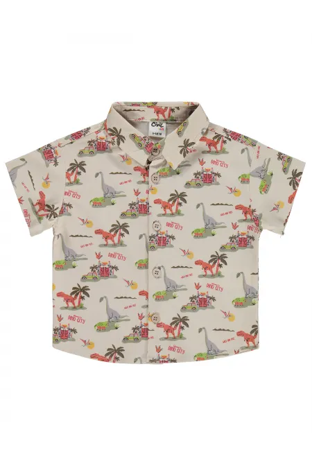 Bebek Gömlek 0-24 Ay Ekru - Paket