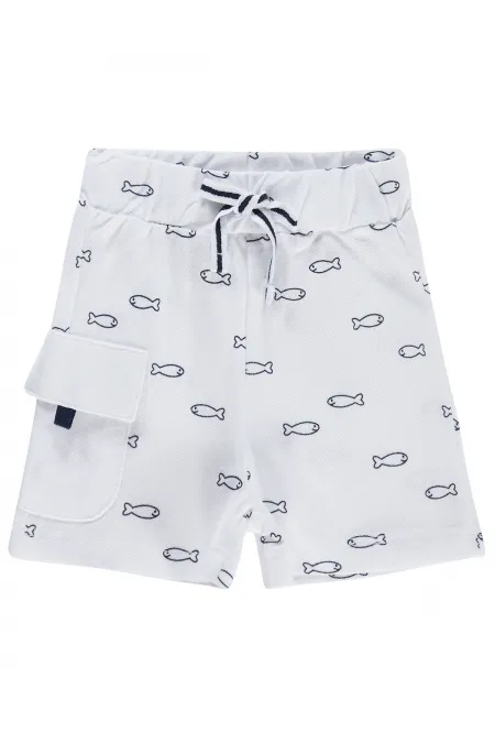 Bebek Şort 0-24 Ay Beyaz - Paket