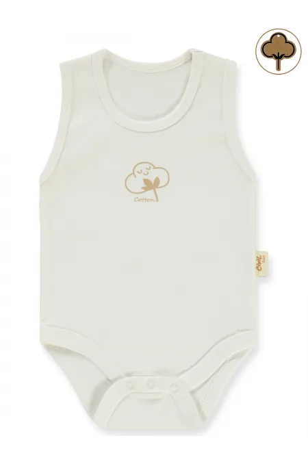 Bebek Çıtçıtlı Badi 0-24 Ay Ekru - Paket