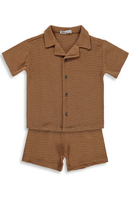 Ensemble d'équipe pour garçons de 2 à 5 ans, marron - Pack