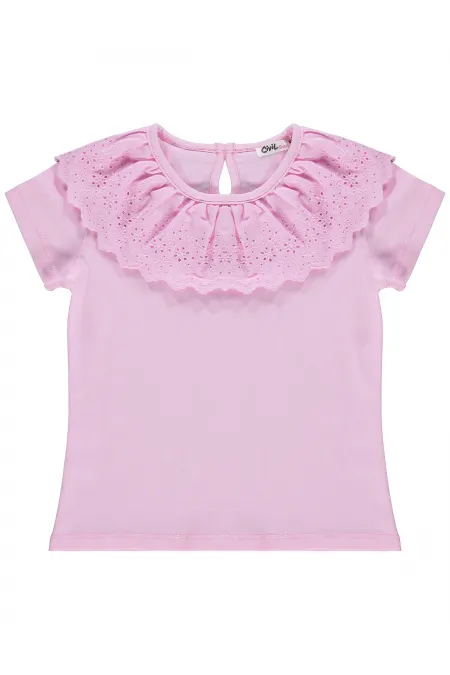 Kız Çocuk Tişört 6-9 Yaş Pembe - Paket