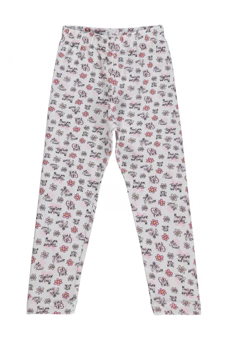 Leggings pour filles, Km, 6-9 ans, blanc cassé - Lot