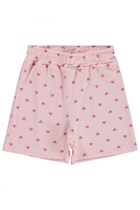 Kız Çocuk Şort 6-9 Yaş Pudra - Paket