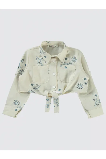 Kız Çocuk Gömlek 2-5 Yaş Turkuaz - Paket