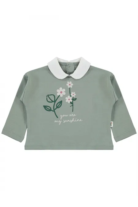 Bebek Sweatshirt 0-24 Ay Çağla Yeşili - Paket