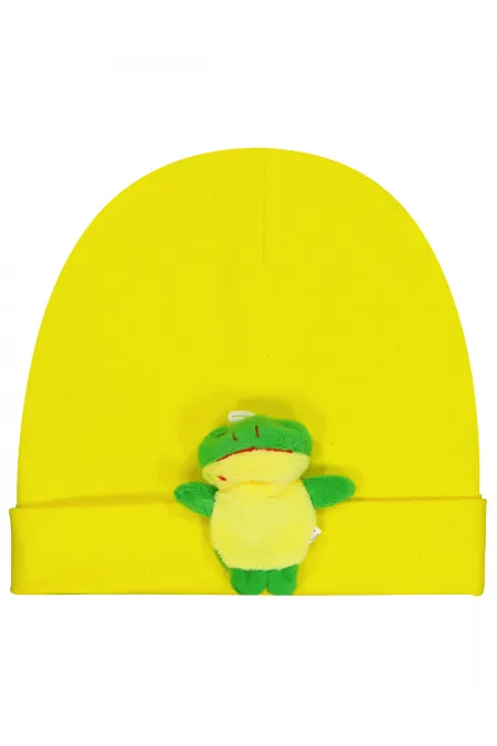 Bebek Bebe Şapka Bere ve Setler 0-24 Ay Sarı - Paket