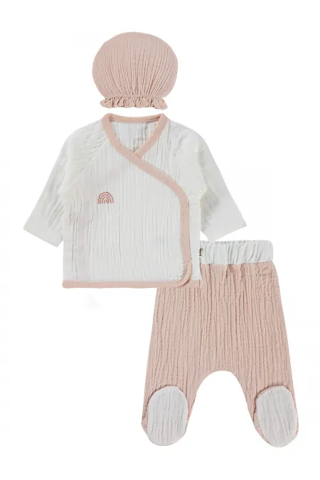 Baby Bodysuit Sets 0-24 Months, Ecru - Package