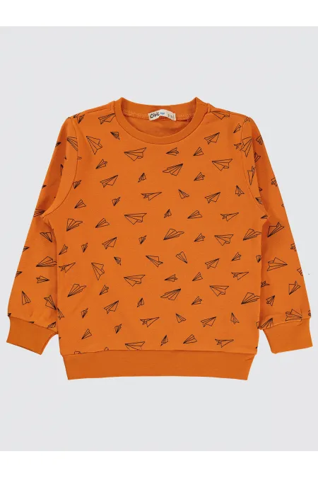 Boys Sweatshirt 2-5 Years Old Dark Orange - Package