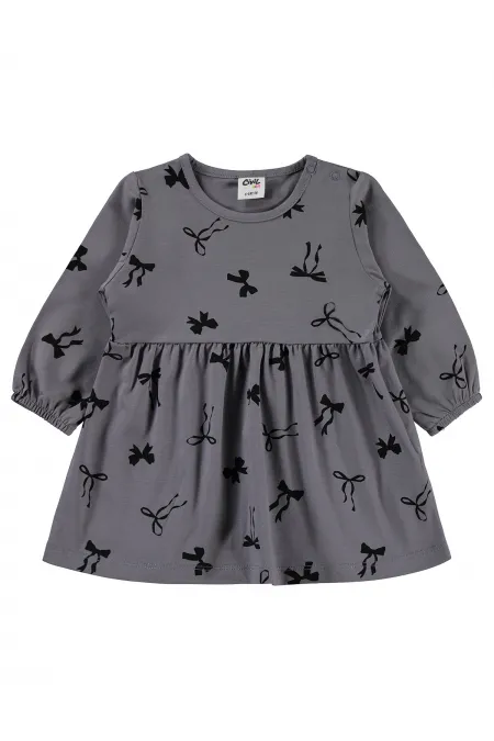 Baby Jumpsuit and Dress Set 6-18 Months Dark Grey - Package