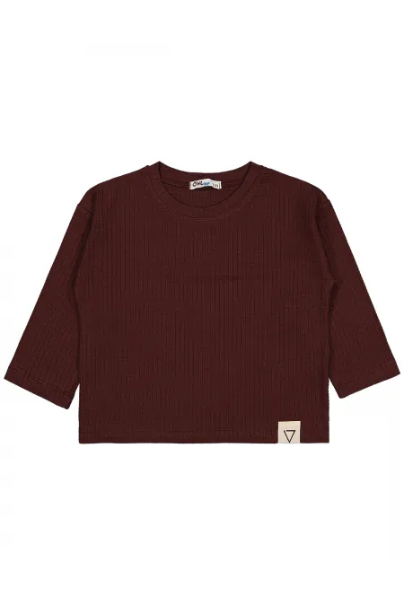 Boy Sweatshirt 2-5 Years Old Burgundy - Package
