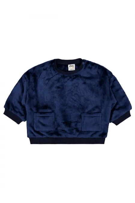 Bebek Sweatshirt 0-24 Ay Lacivert - Paket