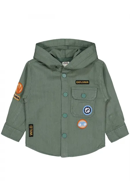 Bebek Gömlek 0-24 Ay Haki - Paket