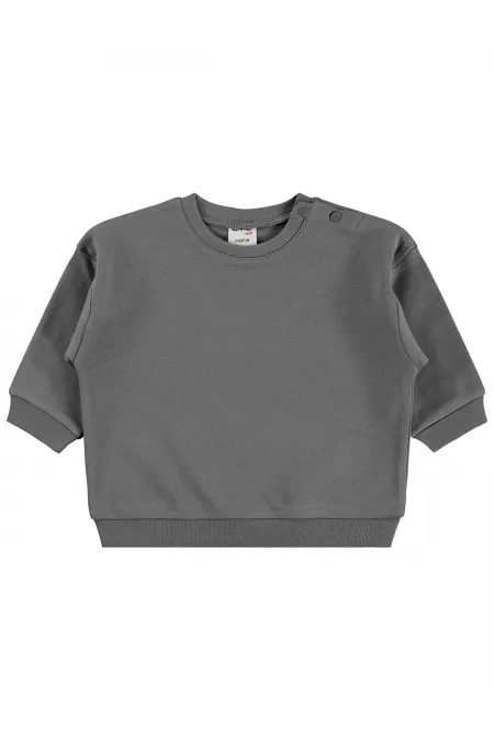 Bebek Sweatshirt 0-24 Ay Antrasit - Paket