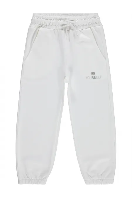 Pantalon de survêtement pour filles, 2-5 ans, blanc cassé - Lot