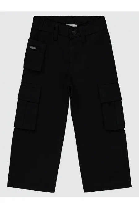 Kız Çocuk Pantolon 2-5 Yaş Siyah - Paket