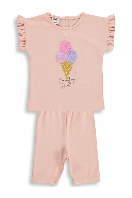 Ensemble bébé 0-24 mois saumon - Pack