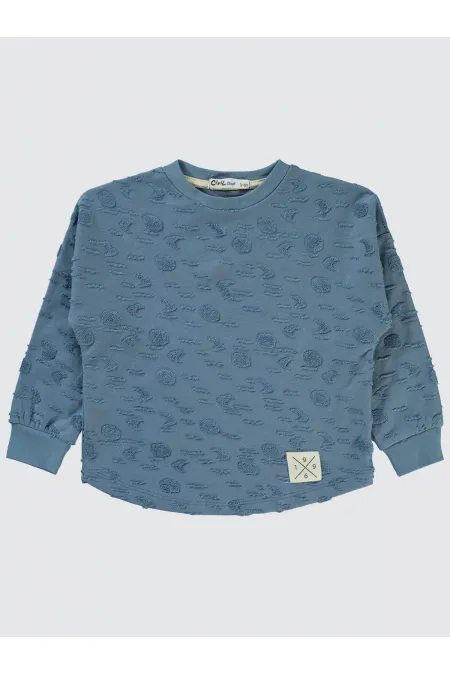 Sweat-shirt garçon 2-5 ans indigo - Emballage