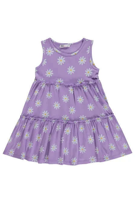 Girls' Jumpsuit and Dress, Ages 6-9, Lilac - Package Girls' Jumpsuit and Dress, Ages 6-9, Lilac - Package
