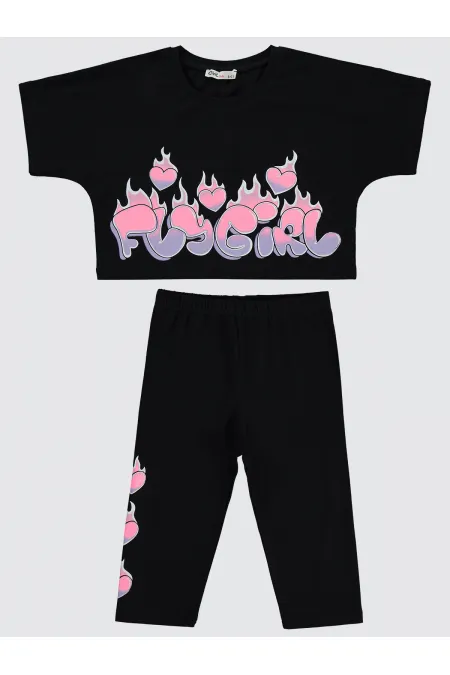 Combinaison noire pour fille de 6 à 9 ans - Emballage