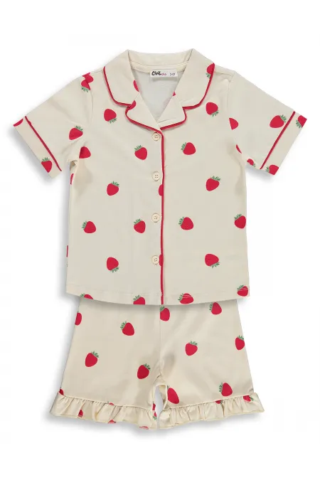 Kız Çocuk Pijama Takımı 2-5 Yaş FilDişi - Paket