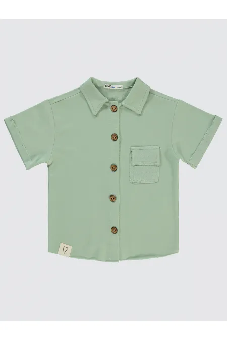 Chemise garçon 2-5 ans menthe - Emballage