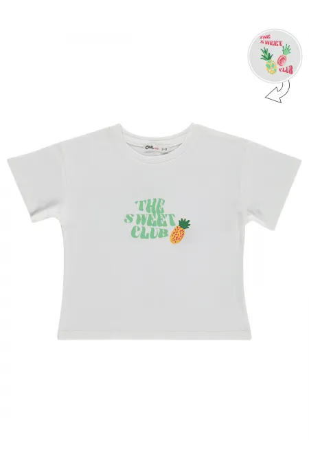 T-shirt fille, 2-5 ans, blanc cassé - Lot T-shirt fille, 2-5 ans, blanc cassé - Lot