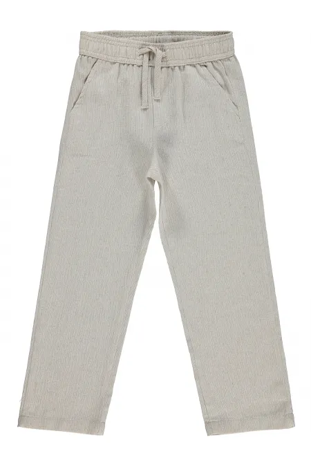 Pantalon garçon, 6-9 ans, beige - Lot
