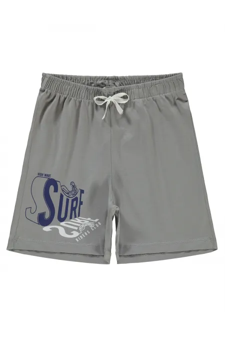Shorty garçon 6-9 ans Gris clair - Emballage