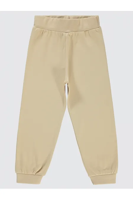 Girl's Tracksuit Bottoms 2-5 Years Old Oat Milk - Package