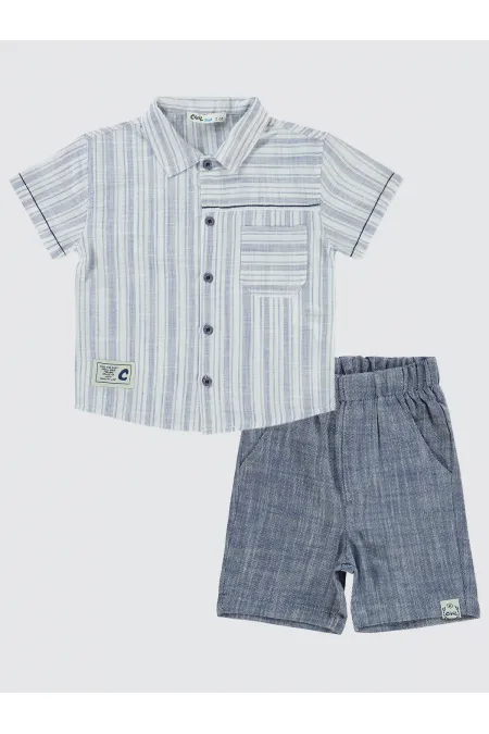 Boys Suit 2-5 Years Old Navy Blue - Package
