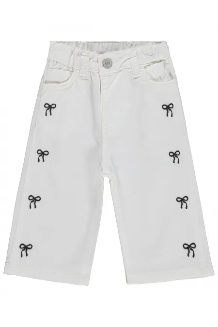 Baby Pants 6-18 Months, Off-White - Pack