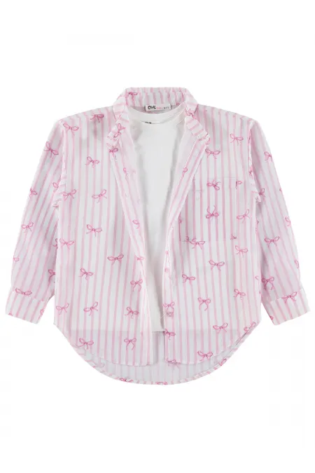 T-shirt rose pour fille, 10-13 ans - Lot