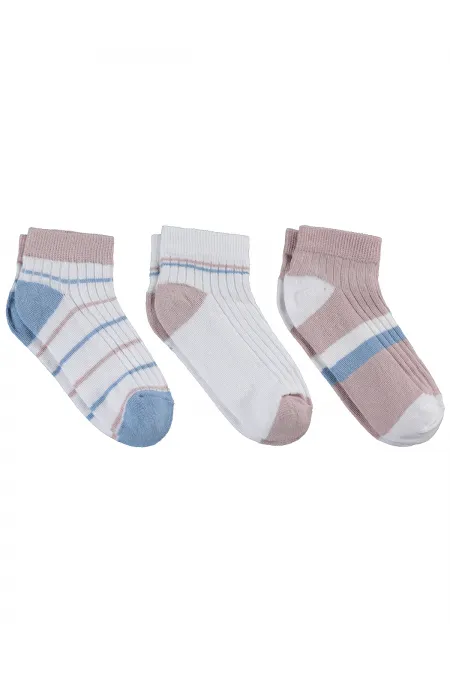 Kız Çocuk Patik Çorap 2-9 Yaş Standart - Paket