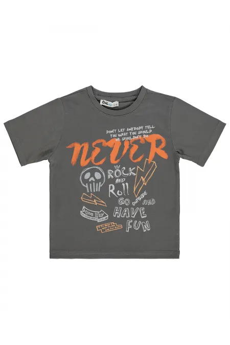 T-shirt garçon Km 2-5 ans Gris - Lot