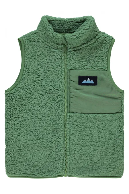 Erkek Çocuk Yelek 2-5 Yaş Açık Haki - Paket